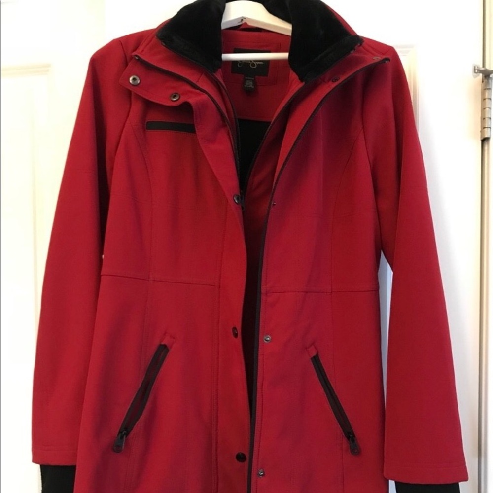 Jessica Simpson Red Coat